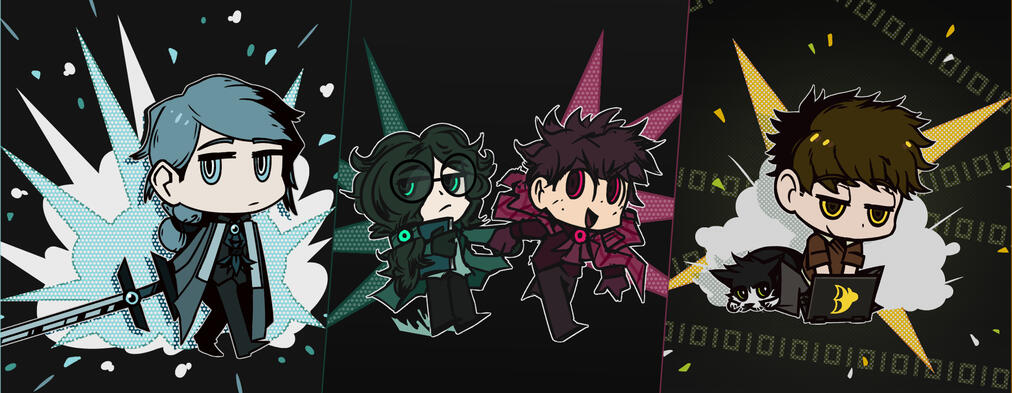 Chibi-styled artwork
