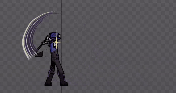 In-game animation concept (compressed gif)