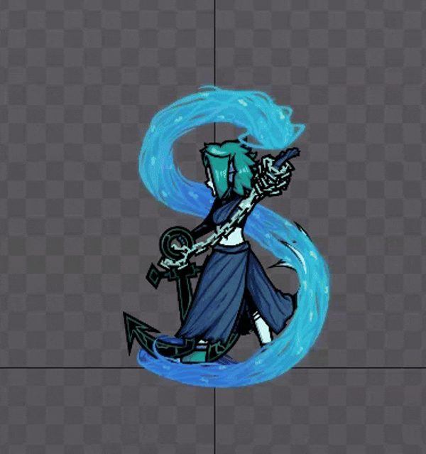 In-game animation concept (compressed gif)