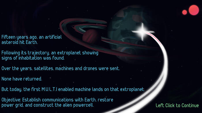 Rover's Starting Screen